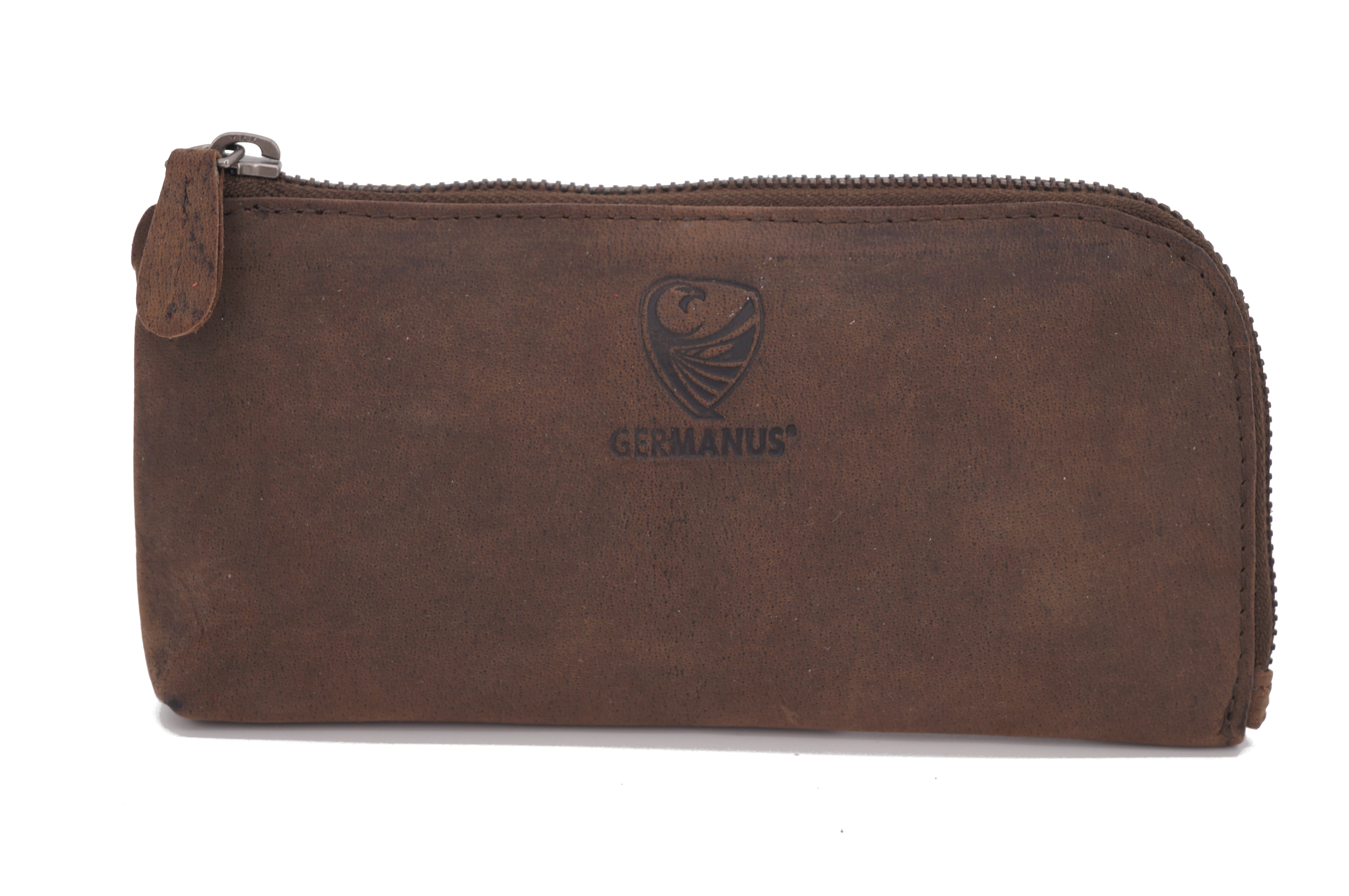GERMANUS Pencil Case Colonia Amira - Leather, wildbrown